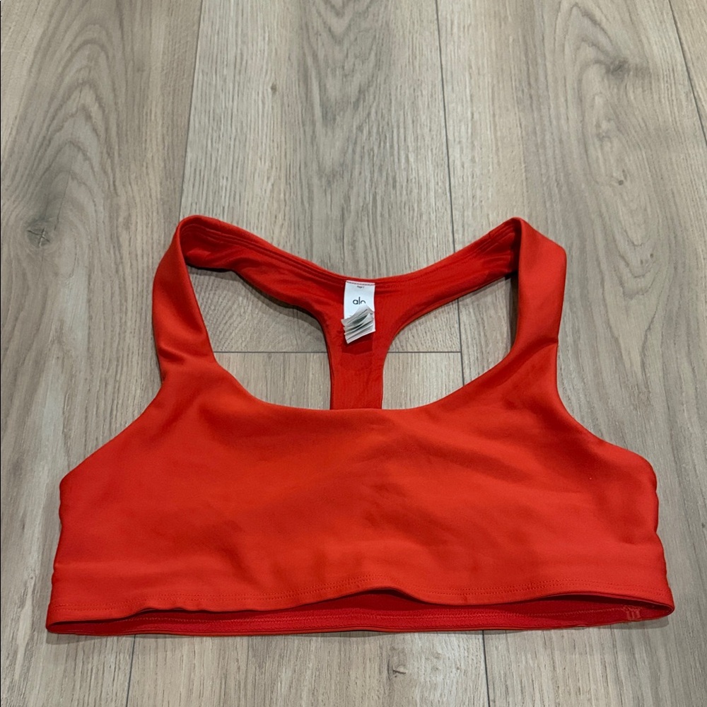 ALO Yoga Vibrant Red Sports Bra
